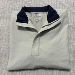 Callaway Golf tan brushed microfiber short sleeve windbreaker size M
